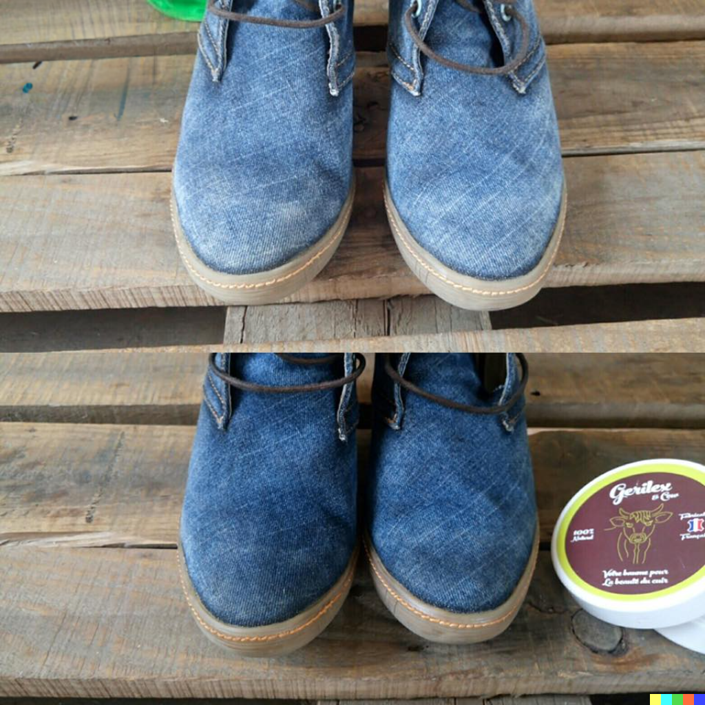 Blue suede shoes with balsam in front